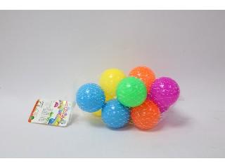 BOLA PVC COLOR 6CM 10PCS MALLA 1586