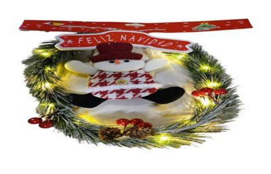 CORONA NAVID CON LUZ JT23-B197A