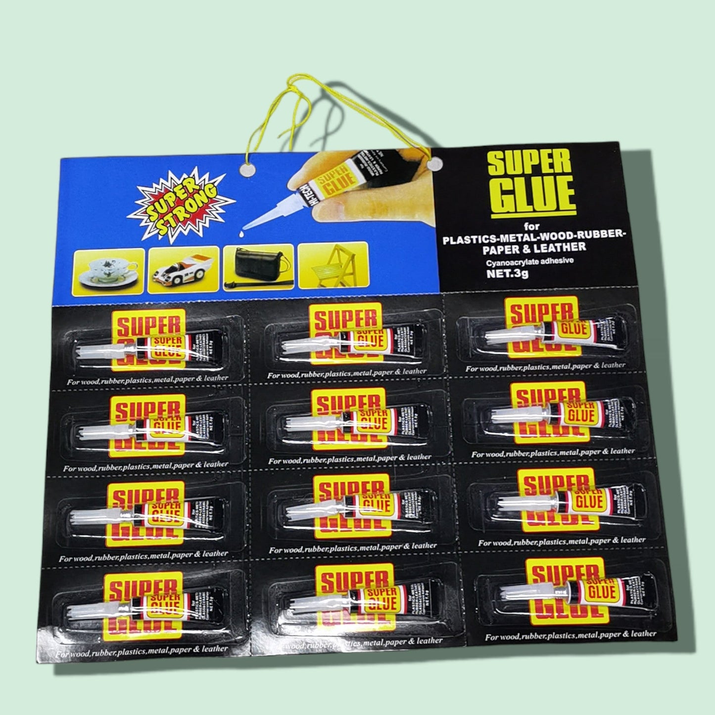 GOMA CARTON 12PCS NEGRO 1