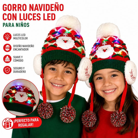 GORRO QIAO NAVIDAD C/LUZ