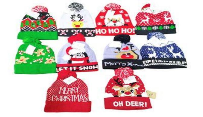 GORRO TEJIDO NAVIDAD
