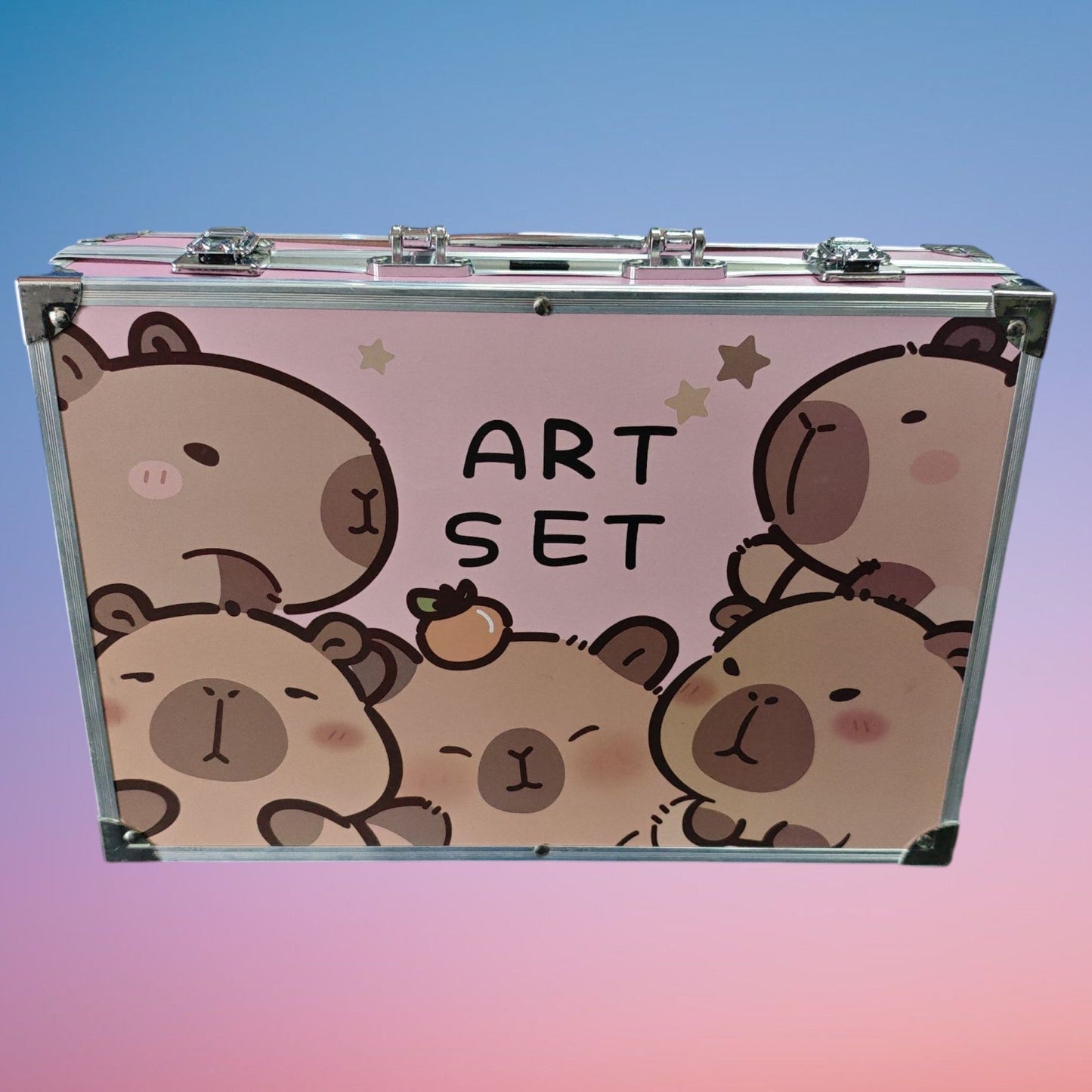 SET ARTES 145PCS CAJA ALUMINIO CAPIBARA