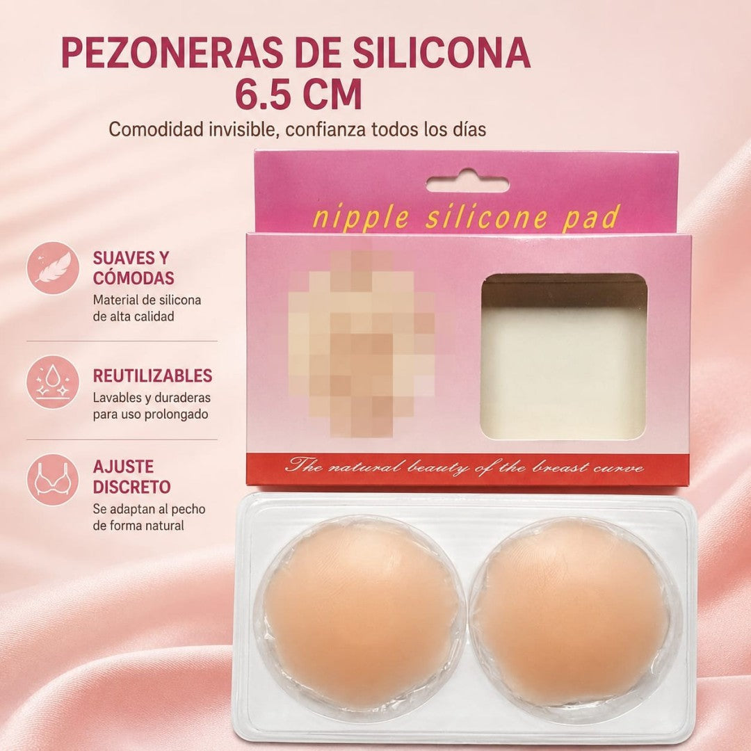 CUBREPEZONES DE SILICONA 6.5CM