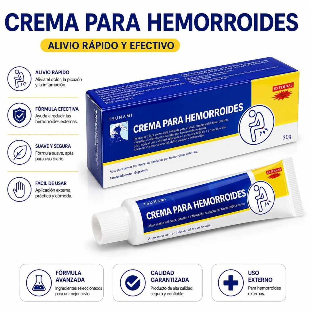 CREMA PARA HEMORROIDES 1627
