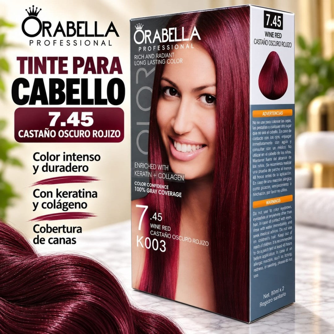 TINTE ORABELLA 7.45 CASTANO OSCURO ROJIZO