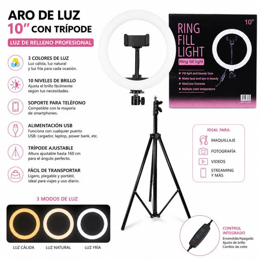 LAMPARA ARO 3 COLOR 10PUL 3