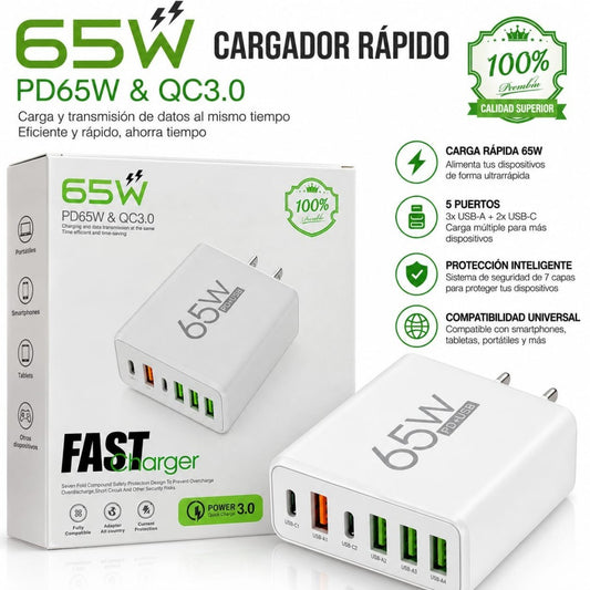 CARGADOR 65W 3.0
