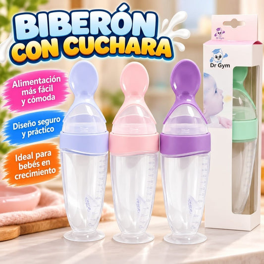 BIBERON CON CUCHARA DE SILICONA 210263-2