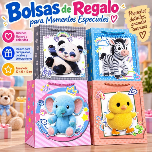 BOLSA REGALO ANIMAL M 32*26*10CM