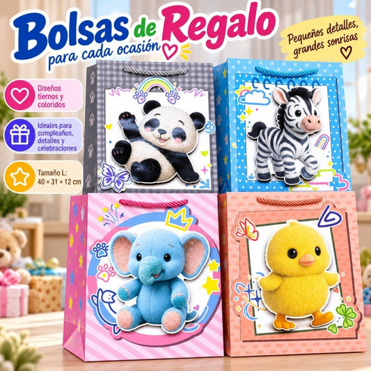 BOLSA REGALO ANIMAL L 40*31*12CM