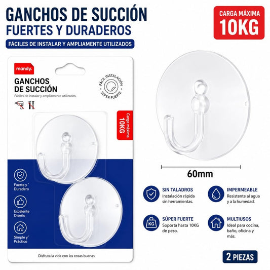 SET VENTOSA GANCHO 2PCS M-10947
