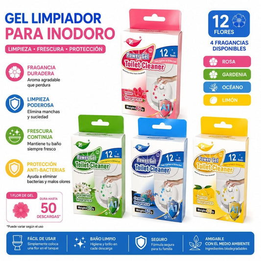 GEL LIMPIADOR PARA INODORO FLOR