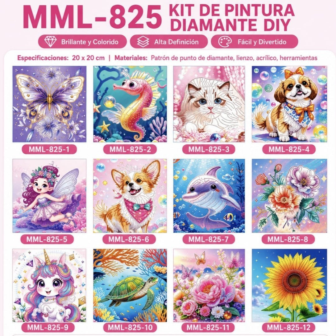 CUADRO DIAMANTE 20*20 MML-825