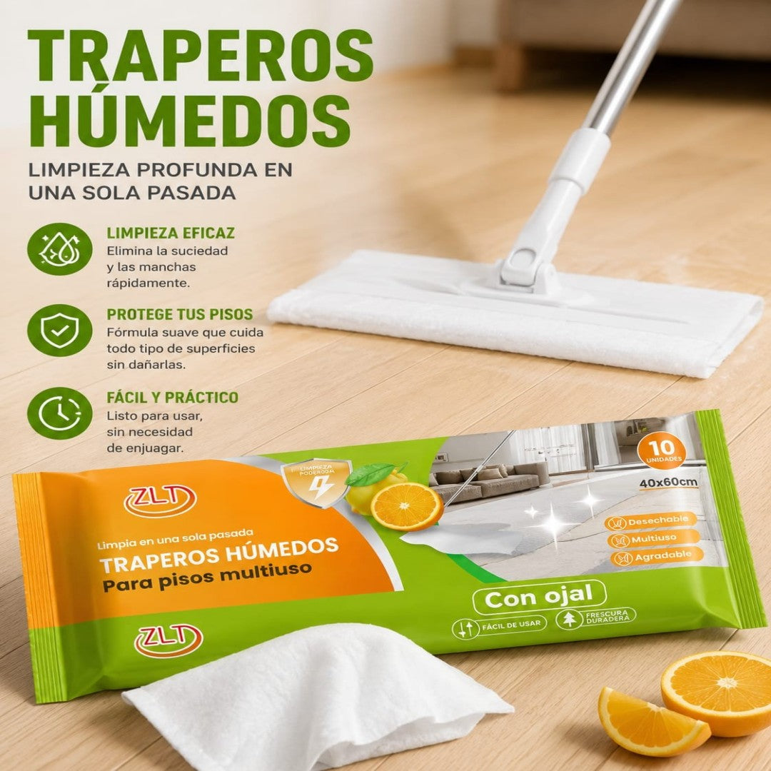 TOALLA HUMEDA PARA TRAPEADOR 10H 40*60CM ZLT