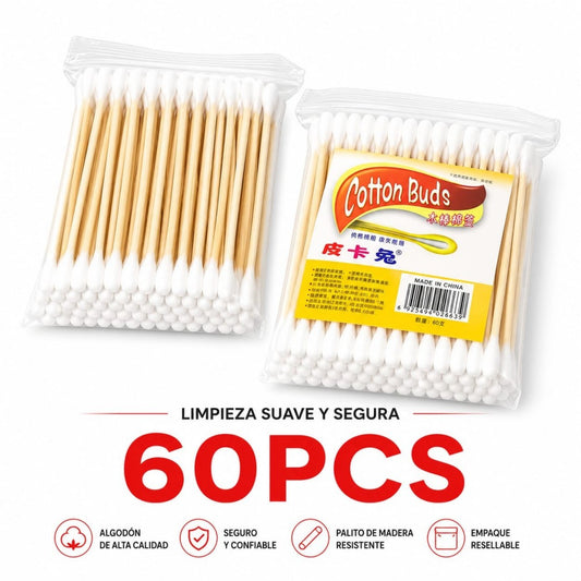 APLICADOR MADERA 60PCS BOLSA B