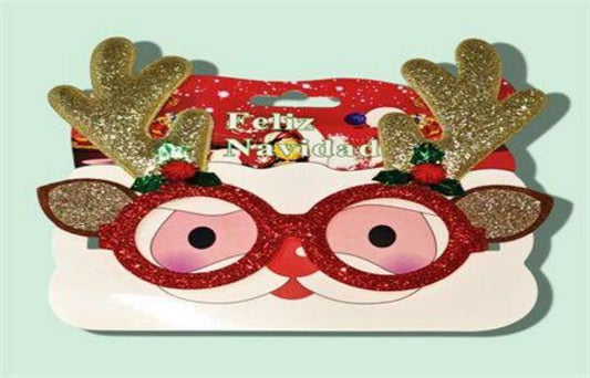 LENTE NAVIDAD  ESCARCHA VENADO