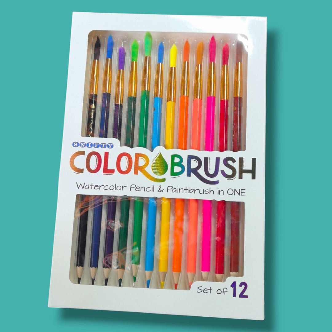 SET LAPICES CON PINCEL COLOR 12PCS