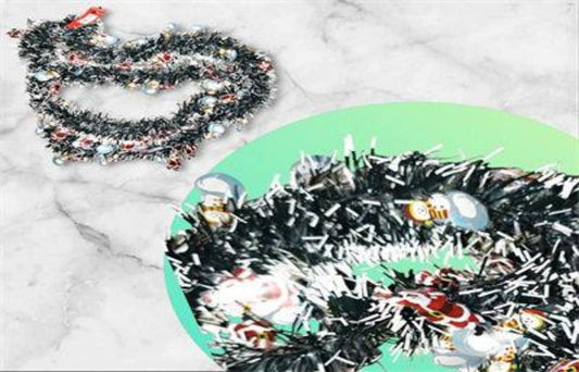 GUIRNALDA VERDE C/COLACHO 9CM