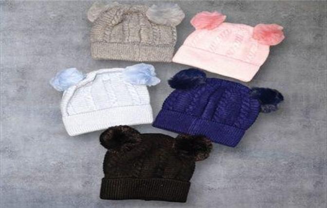 GORRO TEJIDO 2 BOLA NINO