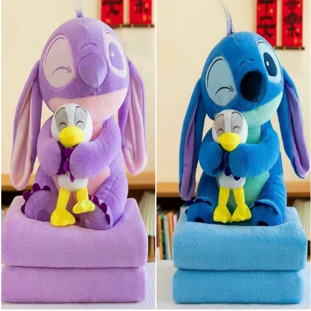 COBIJA ALMOHADA STITCH CON PATO