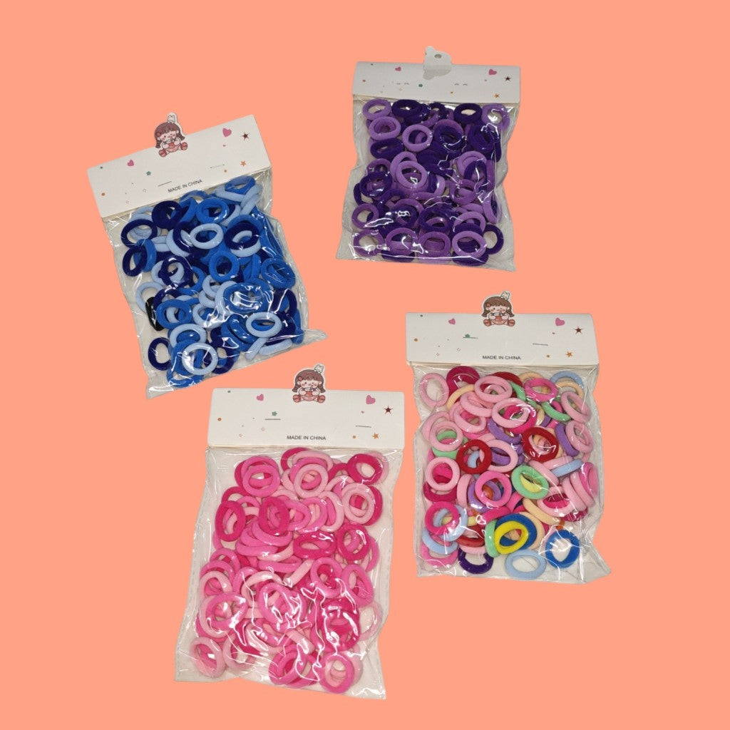 COLA LIGAS PARA CABELLO TELA 100PCS