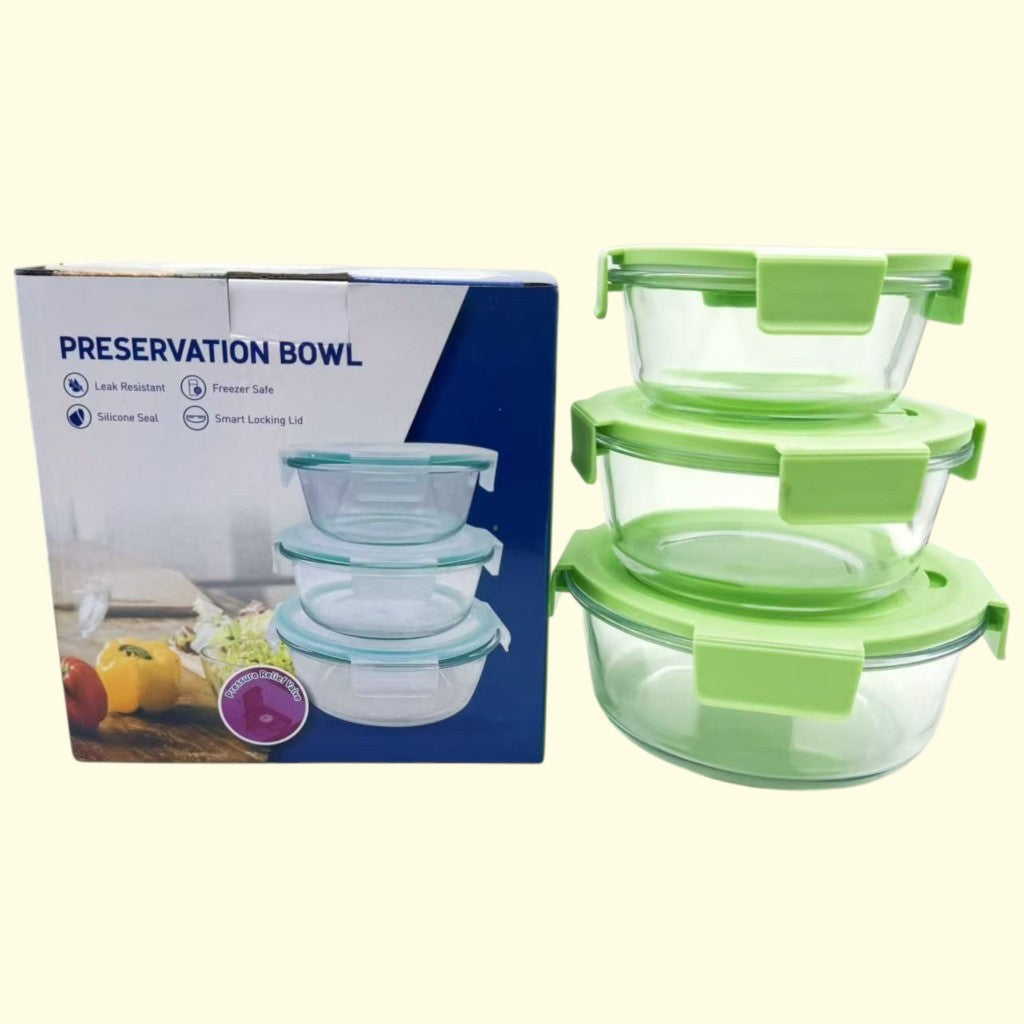 SET RECIPIENTE DE VIDRIO 3PCS