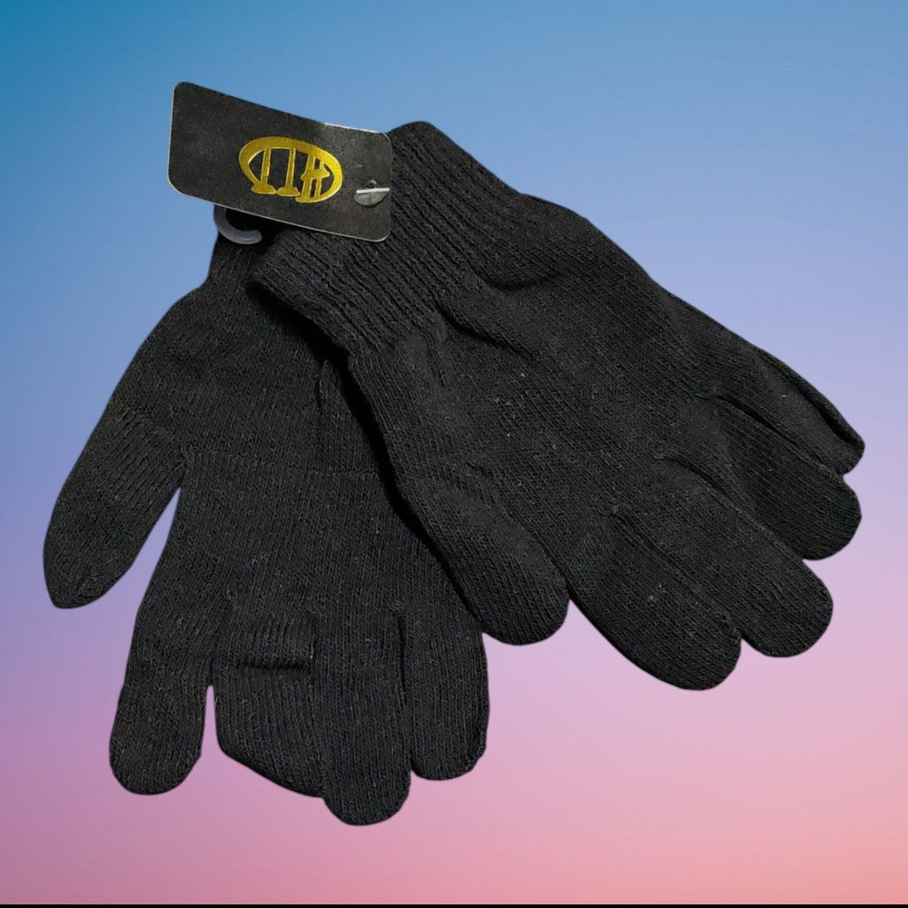 GUANTES TEJIDO NEGRO ADULTO