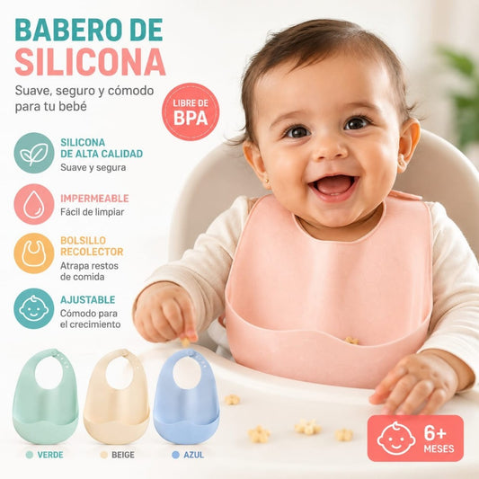 BABERO BEBE SILICONA