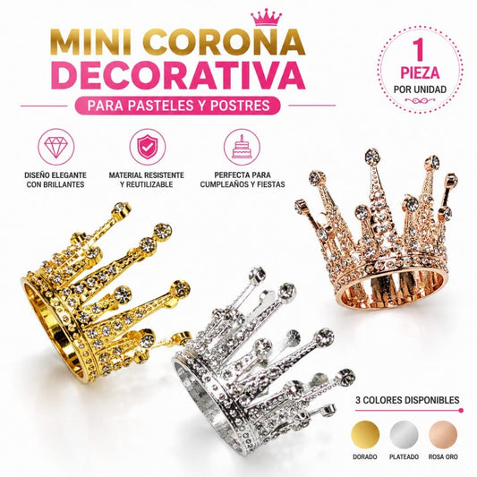 MINI CORONA FIESTA PEQ DORADO