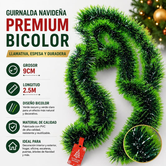 GUIRNALDA VERDE  9CM 2.5M 2
