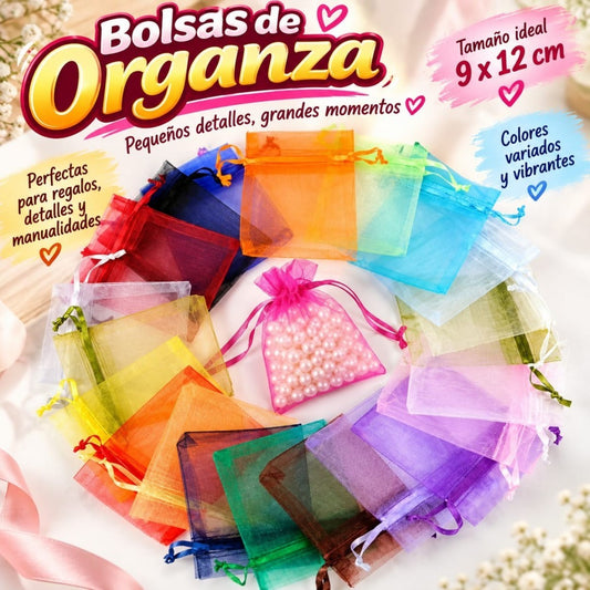 BOLSITA MALLA ORGANZA 9*12