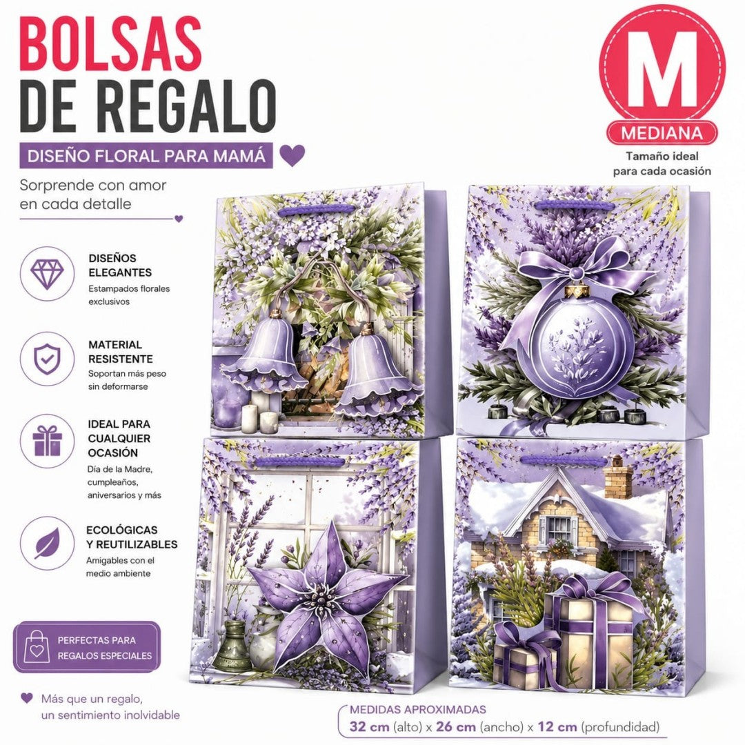 BOLSA REGALO M FLOR SC336