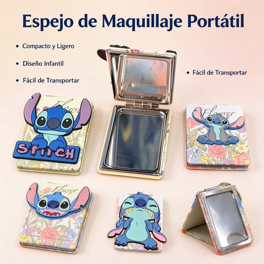 ESPEJO MANO STITCH PU