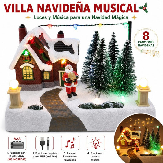VILLA NAVIDAD LUZ SONIDO H535
