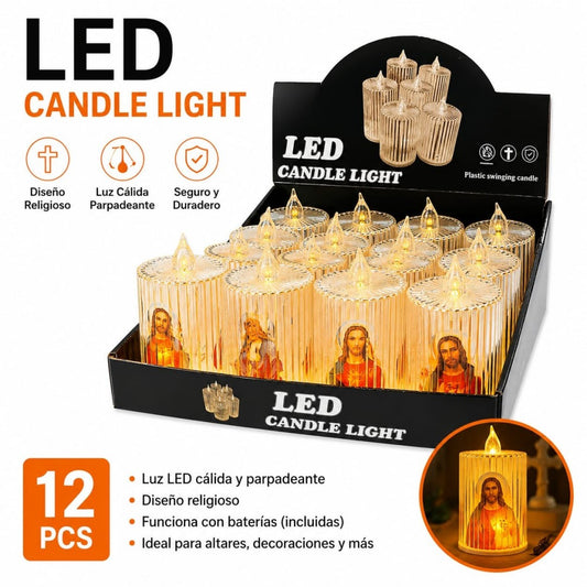 CANDELA LED NAVIDAD 5.8CM