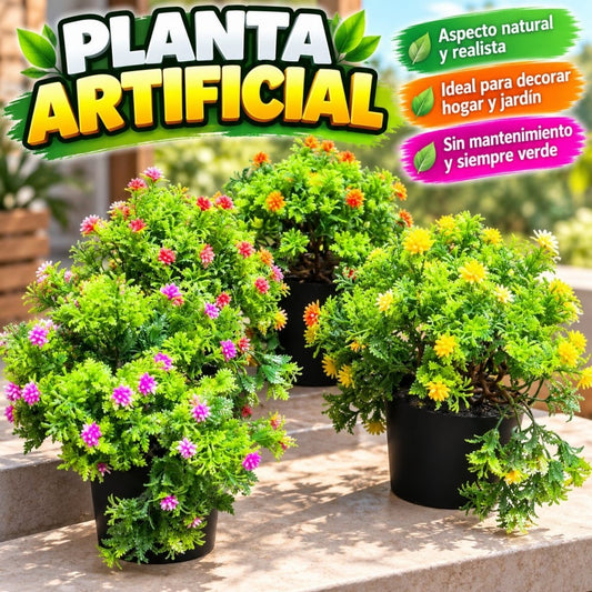 PLANTA ARTIFICIAL EN MACETA FLOR
