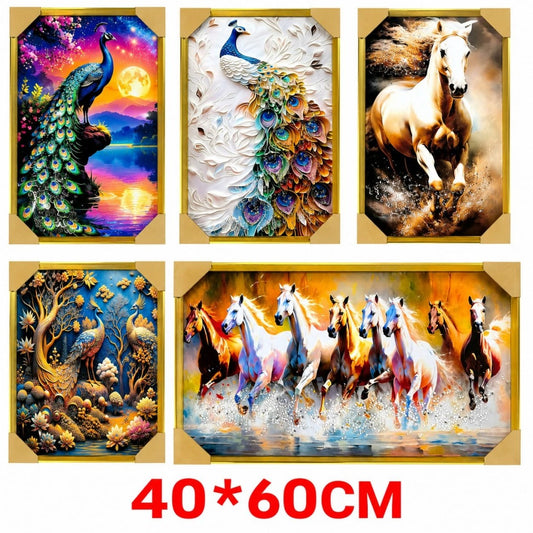 CUADRO CON DIAMANTE 40*60 ANIMAL B