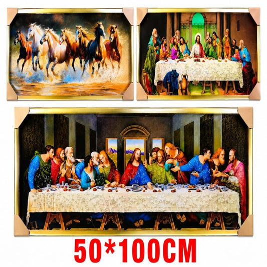 CUADRO CON DIAMANTE 50*100