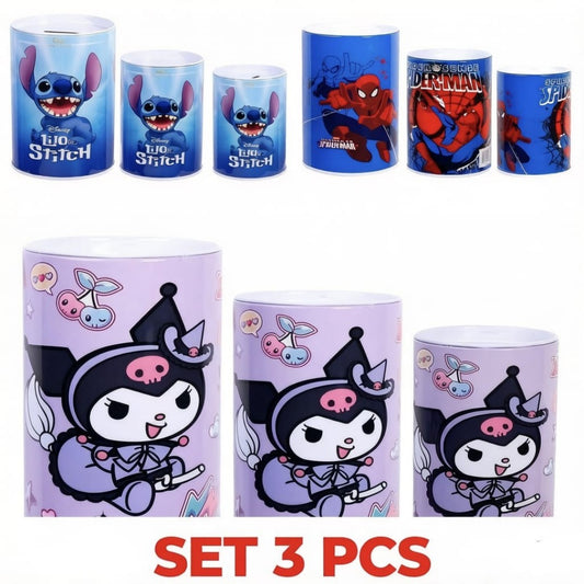 SET ALCANCIA 3PCS PERSONAJE