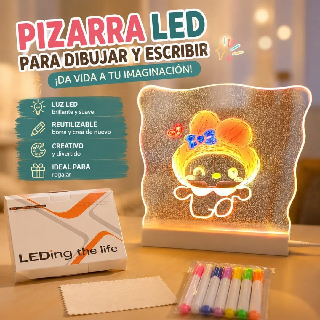 LAMPARA PIZARRA LED DIY2020