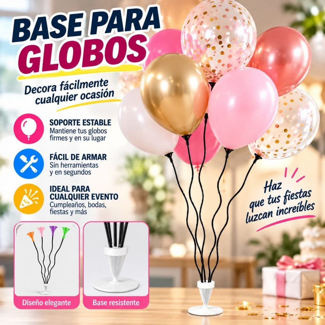 BASE GLOBOS DECORATIVOS  CURVO