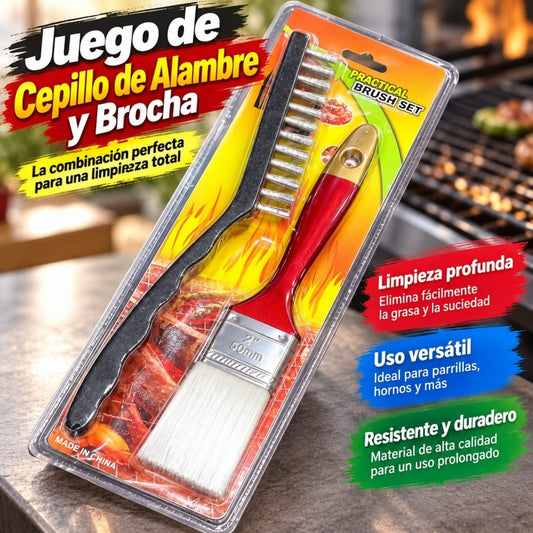 PROCHA+CEPILLO PARA PARRILLA