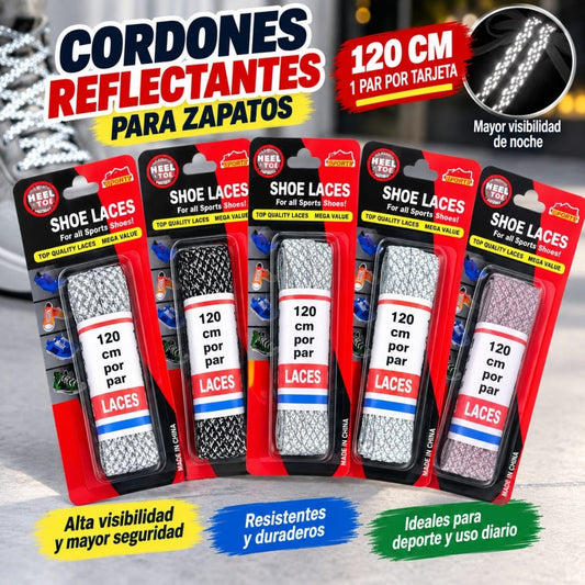 CORDONES REFLECTANTES  120CM 1PAR PLANO
