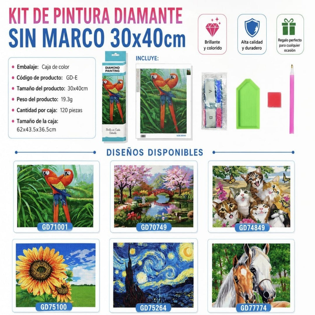CUADRO DIAMANTE 30*40 FIGURA