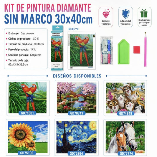 CUADRO DIAMANTE 30*40 FIGURA