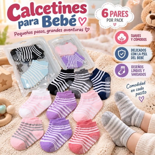 MEDIA BEBE RALLA 6 PAR EN BOLSA 1028-3