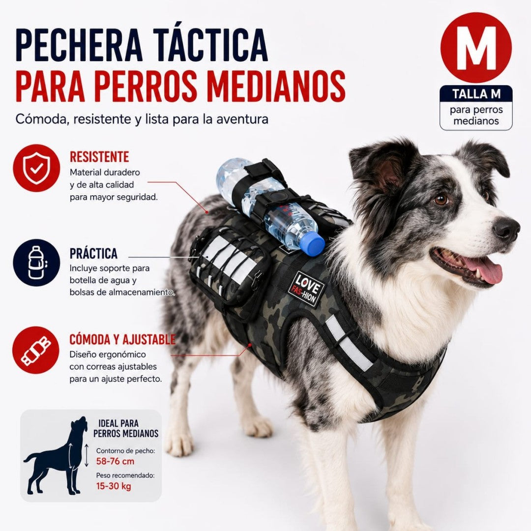 PECHERA CON BOLSO PARA PERRO M