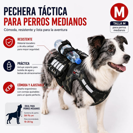 PECHERA CON BOLSO PARA PERRO M