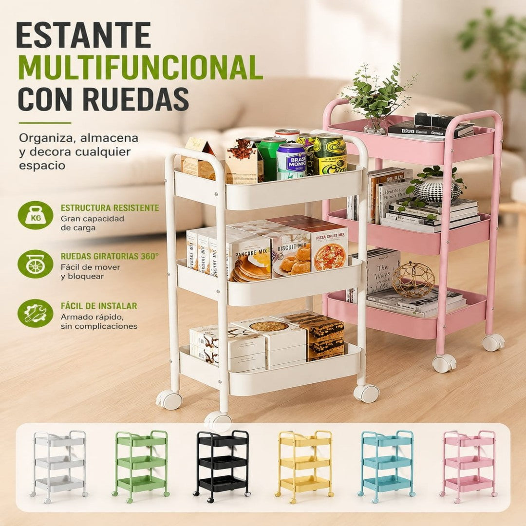 CARRITO ORGANIZADOR 3 NIVER 2F75-4-1