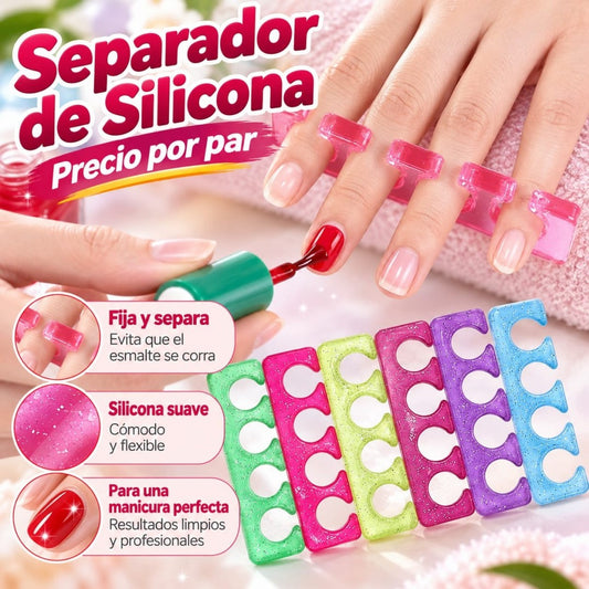 SEPARADOR DE DEDOS SILICONA
